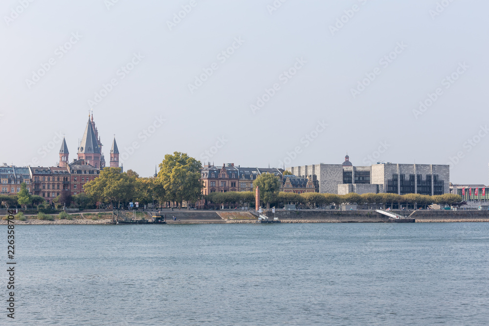 Skyline von Mainz am Rhein