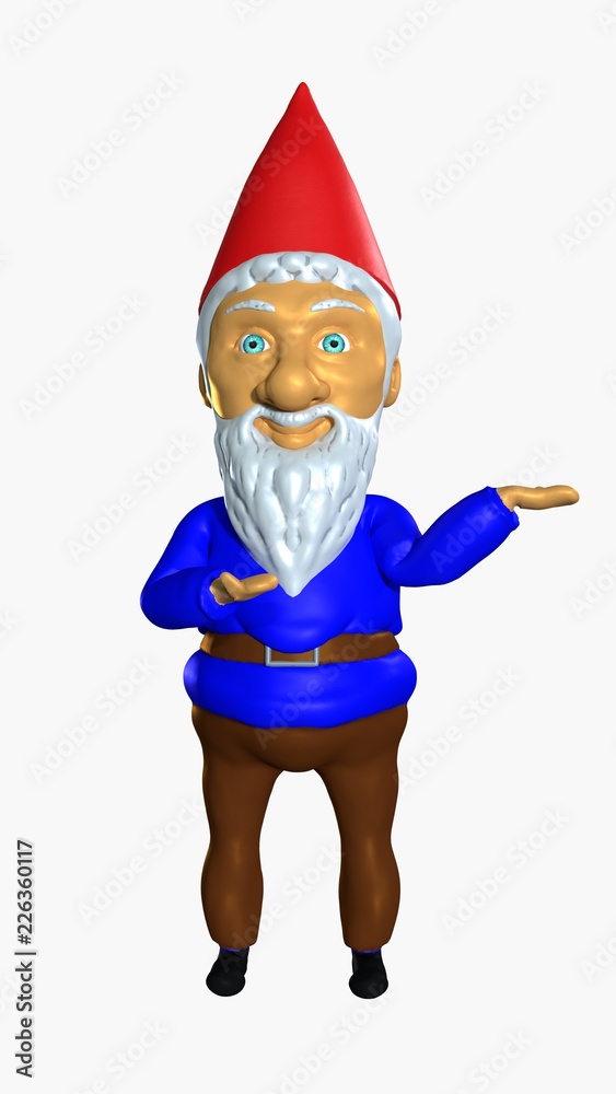 Smiling german garden dwarf gnome Smiling german garden dwarf gnome