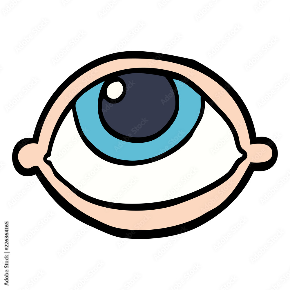 hand drawn doodle style cartoon all seeing eye hand drawn doodle style cartoon all seeing eye
