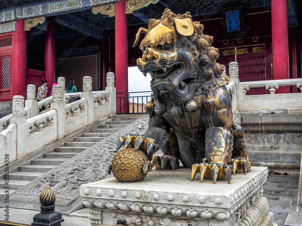 Forbidden city architecture and ornaments, Beijing, China