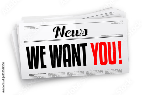 We want you