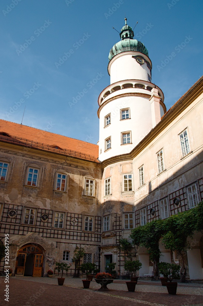castle tower in Nové Město nad Metují