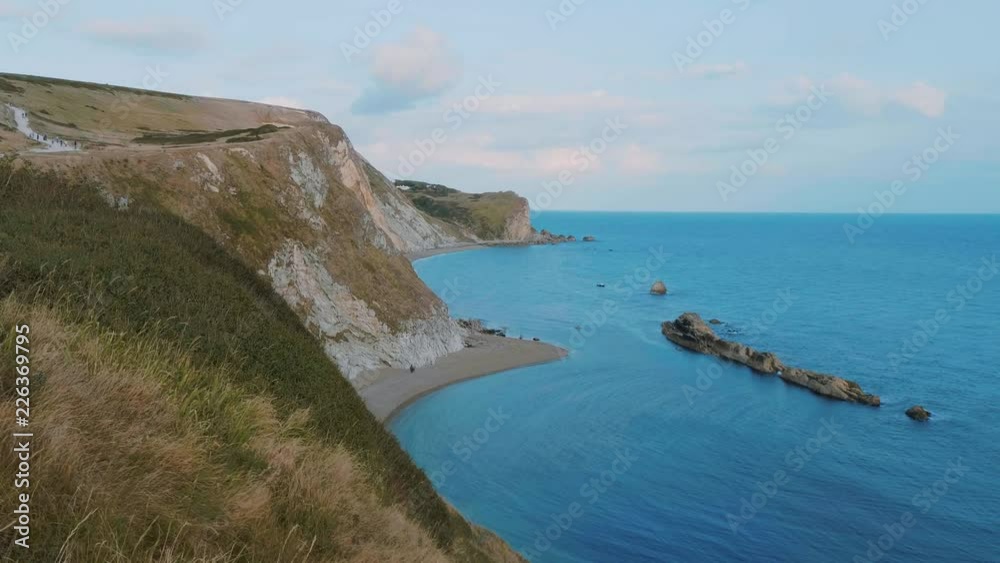 The White Cliffs of England at sunset