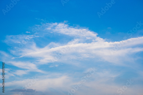 blue sky with cloud