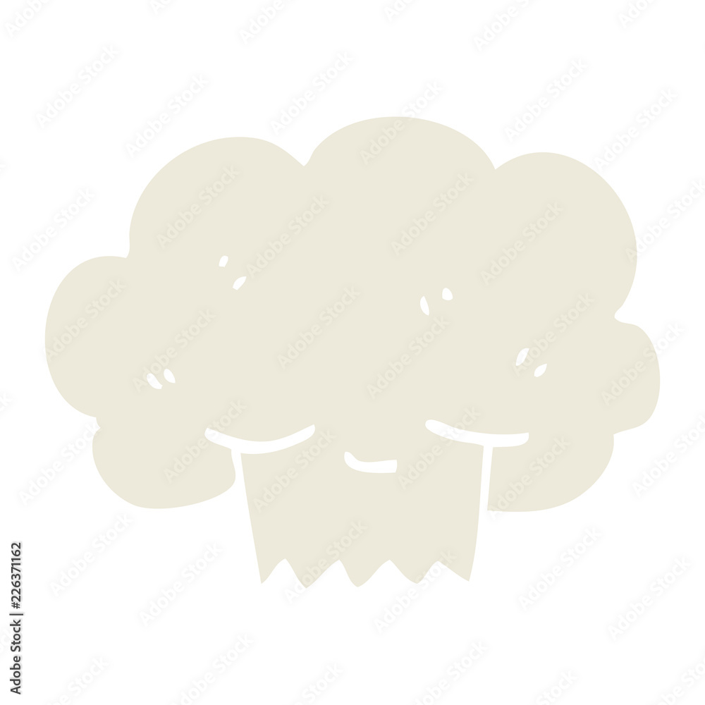 flat color illustration cartoon explosion cloud flat color illustration cartoon explosion cloud