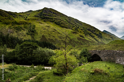 Stone bridge in a valley