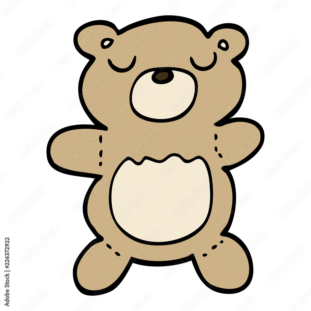 hand drawn doodle style cartoon teddy bear hand drawn doodle style cartoon teddy bear