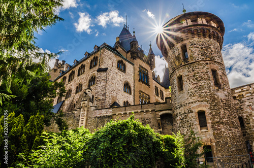 Schloss Wernigerode mit Sonnenschein photo