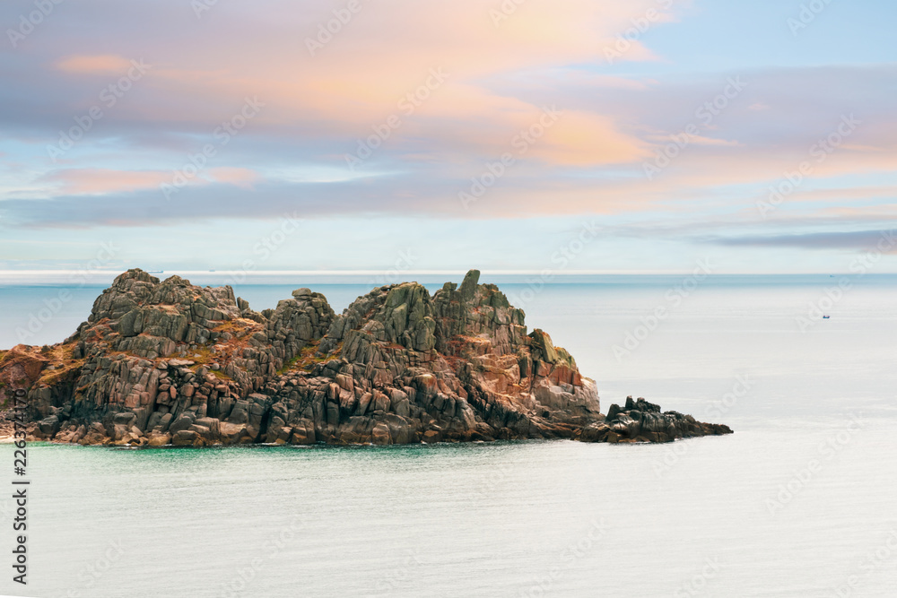 Fototapeta premium Logan Rock, Penwith Peninsula, Cornwall, England, United Kingdom