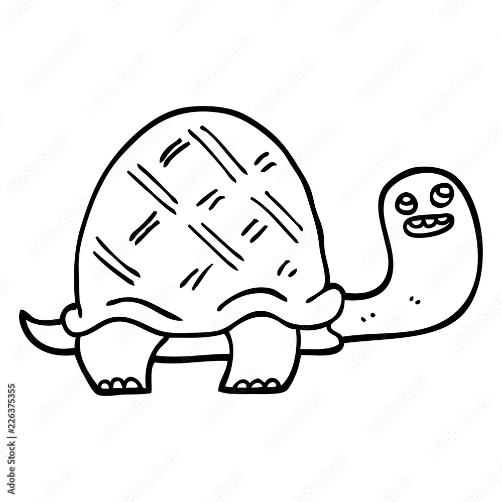 black and white cartoon happy turtle Stock Vector | Adobe Stock black and white cartoon happy turtle Stock Vector | Adobe Stock