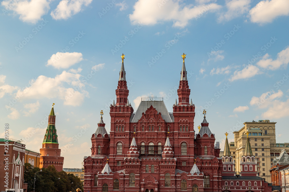 State Historical Museum on Red Square in Moscow, Russia