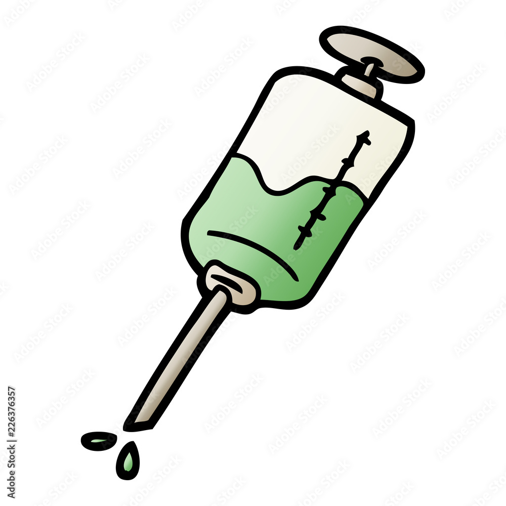 vector gradient illustration cartoon injection vector gradient illustration cartoon injection