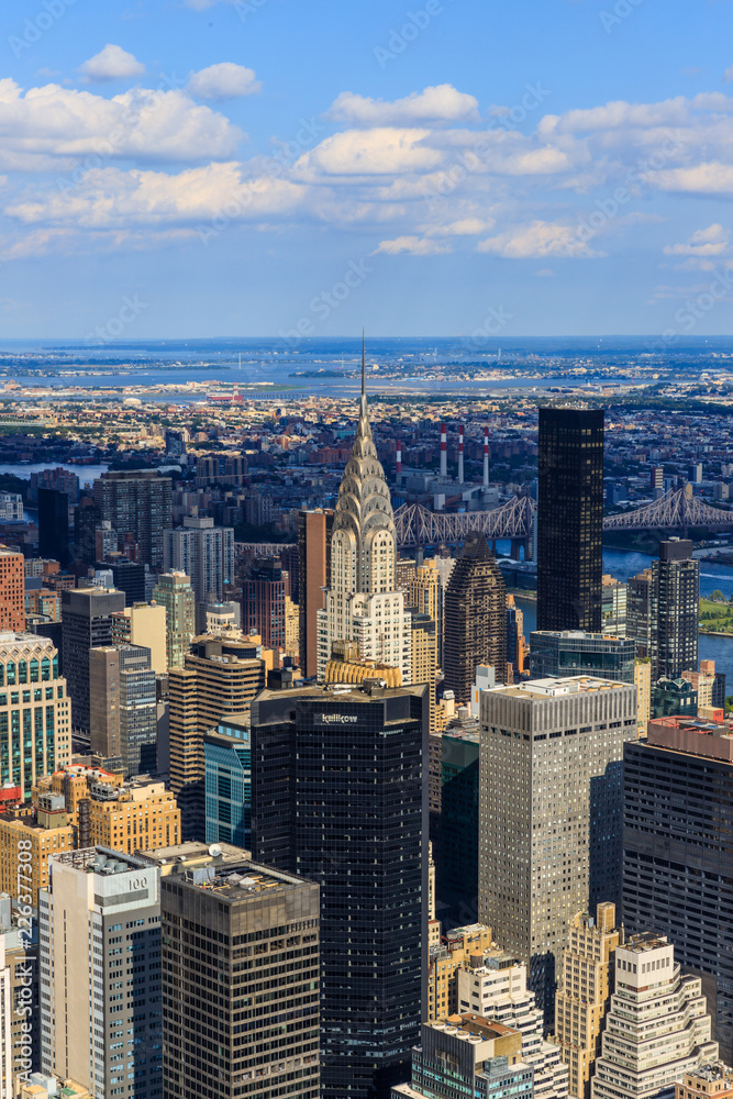 Fototapeta premium Vue de Manhattan depuis l'Empire State Building, New York City
