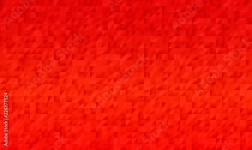 Vivid Red Geometric Low Pol...
