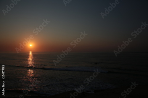 sunset at the sea