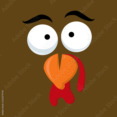 turkey thanksgiving character funny humor colorful animals