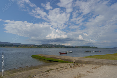 Shore of river Minya (northern Portugal) photo