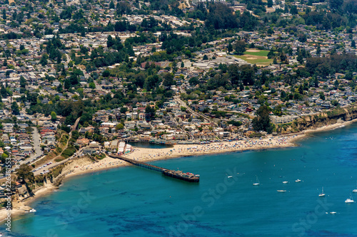 Capitola Beach in California Aerial View photo