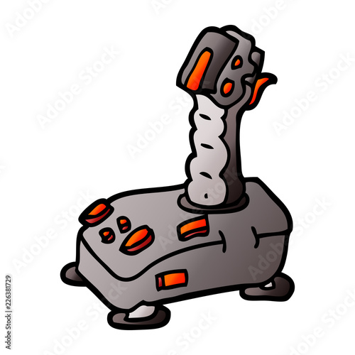 vector gradient illustration cartoon joystick