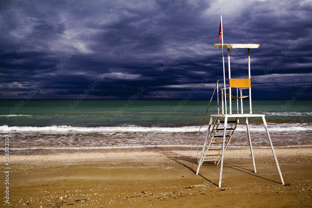 Senigallia, Italy, rescue station for lifeguards
