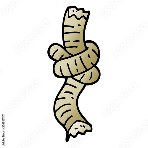 vector gradient illustration cartoon tied rope
