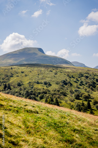 Paysage autour du Puy de Sancy et du Mont Dore en Auvergne