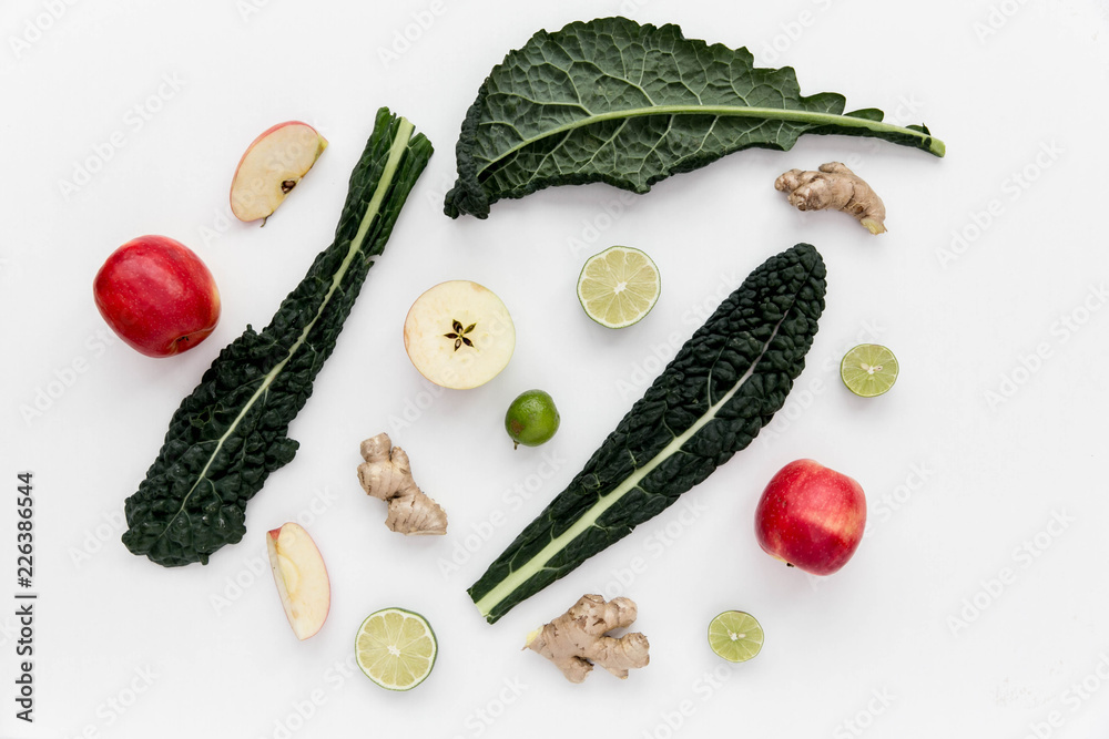 © Brooke Fitts - vegetables on white background