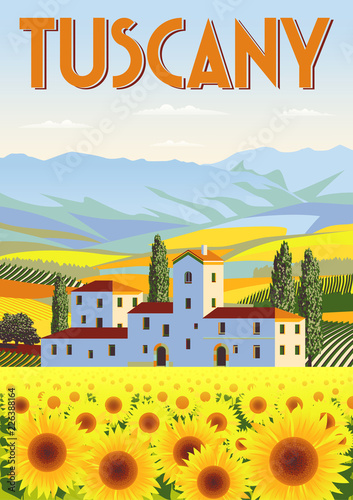 Dekoracja na wymiar  summer-day-in-tuscany-italy