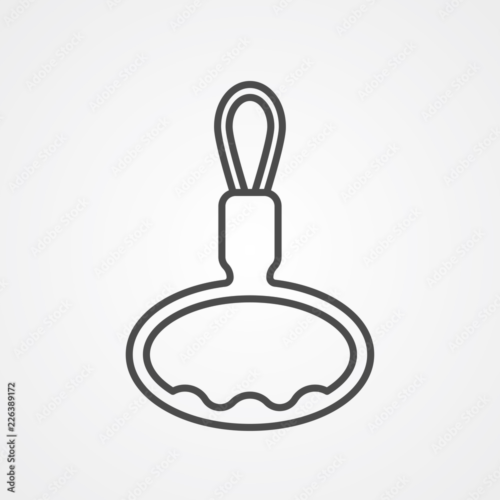 Fototapeta premium Bus handrail vector icon sign symbol