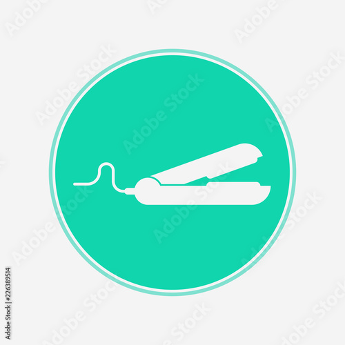 Hair straightener vector icon sign symbol