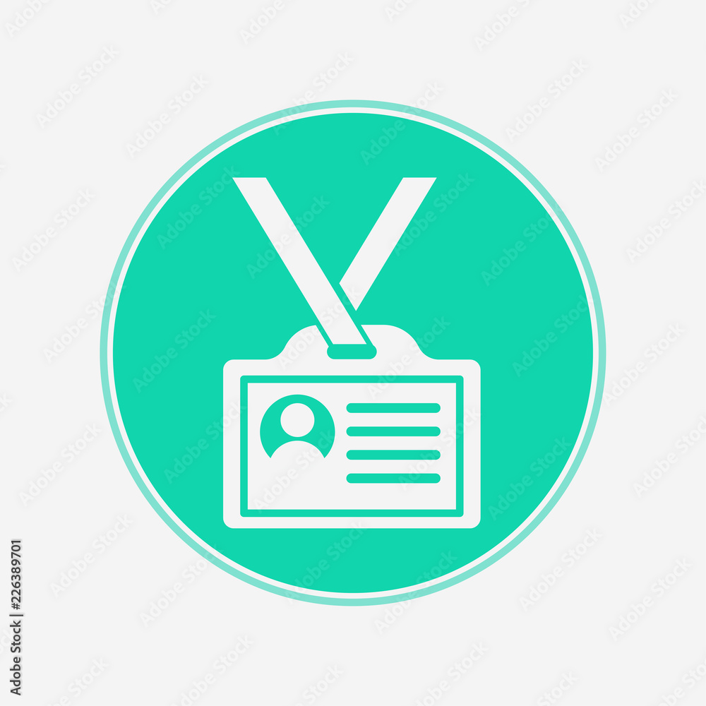 Id card vector icon sign symbol Id card vector icon sign symbol