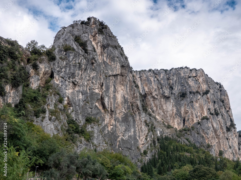 Kletterberg Ruppe Secca bei Arco in den Gardaseebergen