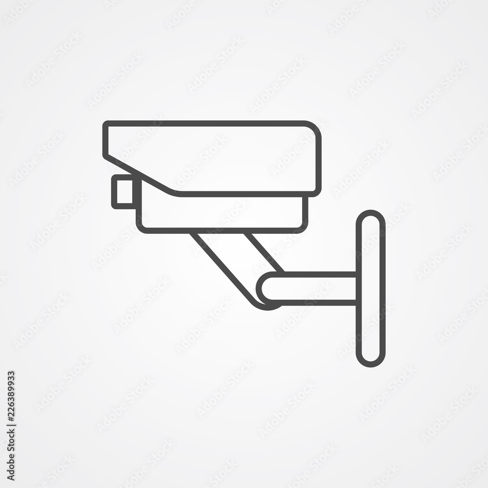 Security camera vector icon sign symbol Security camera vector icon sign symbol