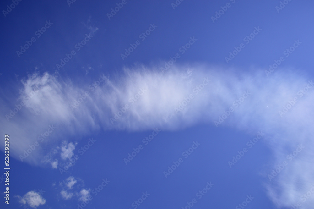 Beautiful clouds against the blue sky