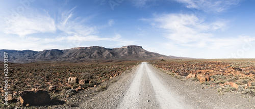 Canvas Print High Country Desert Road
