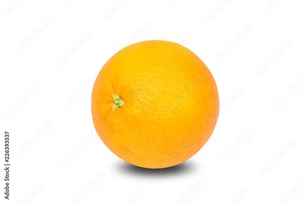 Fresh ripe Orange Fruit isolated on white background , clipping path Fresh ripe Orange Fruit isolated on white background , clipping path