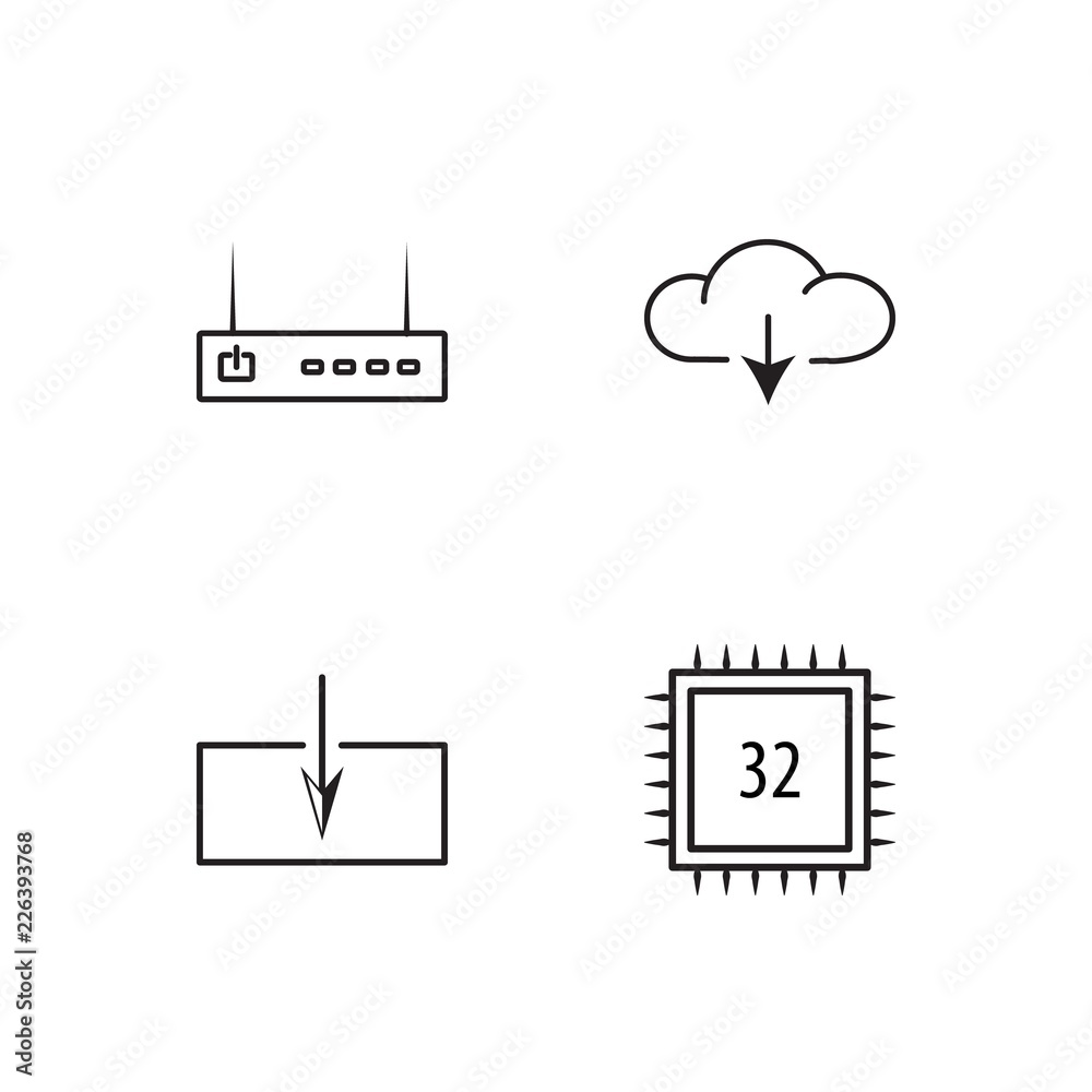 web simple outlined icons set web simple outlined icons set