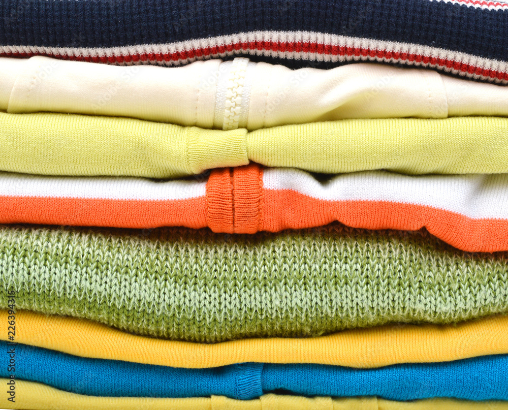 stack of clothing isolated on background stack of clothing isolated on background