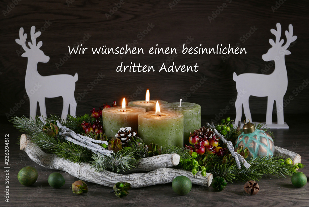 Dritter Advent StockFoto Adobe Stock