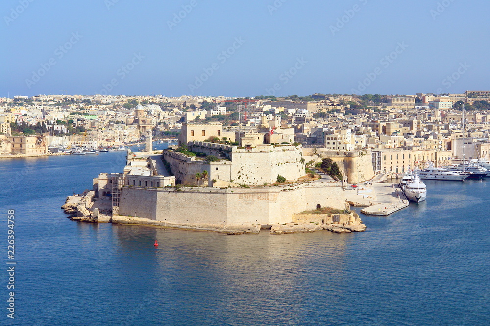Landscape of La Valletta  -  the capital city of Malta.
