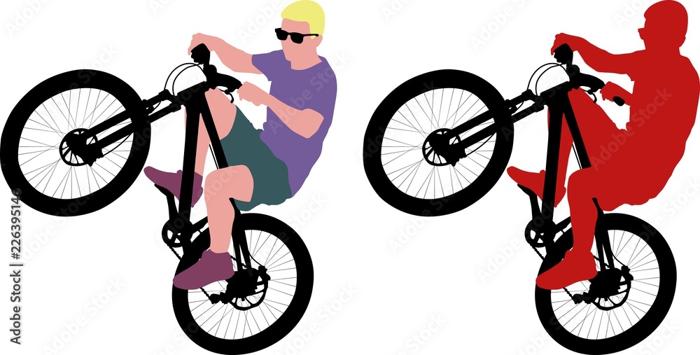 Naklejka premium cyclist
