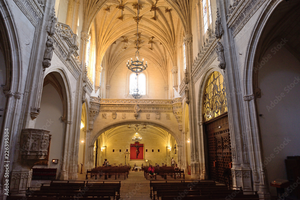 Toledo, Spain - September 24, 2018: Interior of the Monastery of San Juan de los Reyes in Toledo.