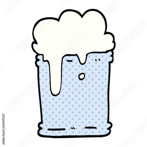 comic book style cartoon fizzy drink