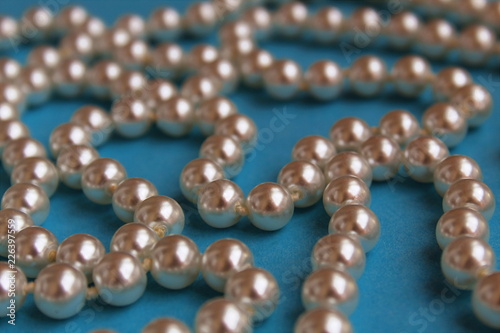 white pearl beads