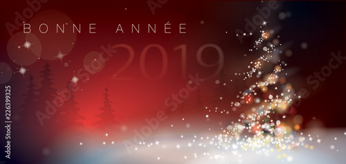 BONNE ANNÉE 2019 ROUGE