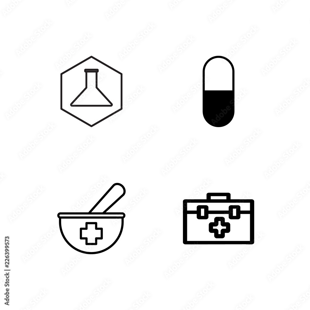 medical simple outlined icons set medical simple outlined icons set