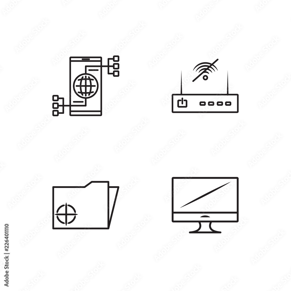 web simple outlined icons set web simple outlined icons set