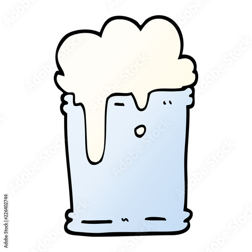 vector gradient illustration cartoon fizzy drink