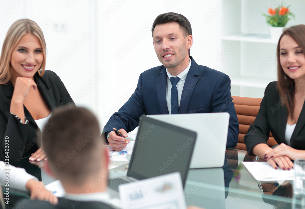 group of business people discussing a new financial project group of business people discussing a new financial project