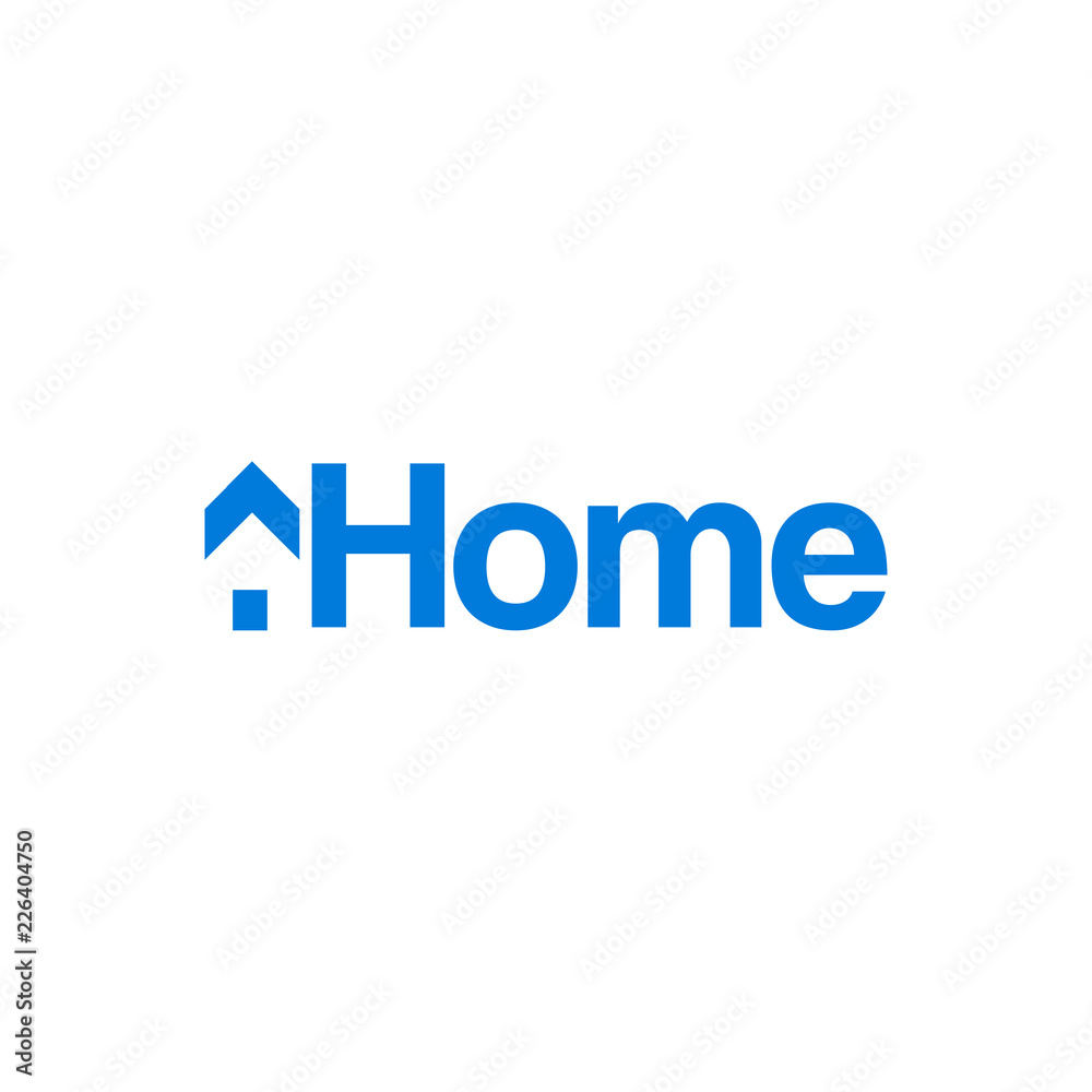 The minimalist logo of the home The minimalist logo of the home